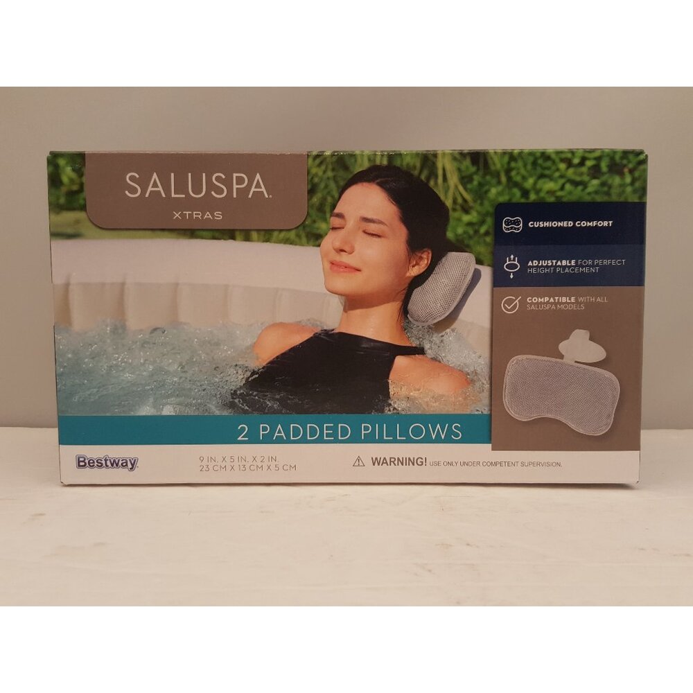 SALUSPA Padded Pillow Hot Tub Spa Accessory | 2 Padded Pillows | 60320E | NEW